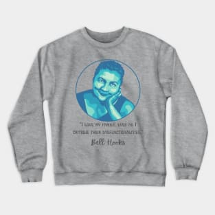 Bell Hooks Portrait and Quote Crewneck Sweatshirt